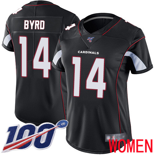 Arizona Cardinals Limited Black Women Damiere Byrd Alternate Jersey NFL Football #14 100th Season Vapor Untouchable